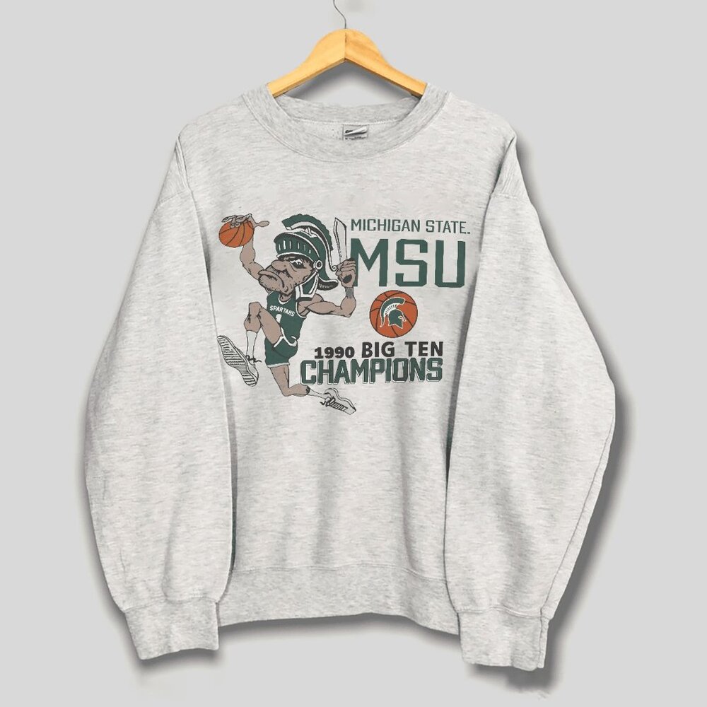 Michigan State Spartans Shirt Collection Tee, 1990 Big Ten Champions MSU Shirt